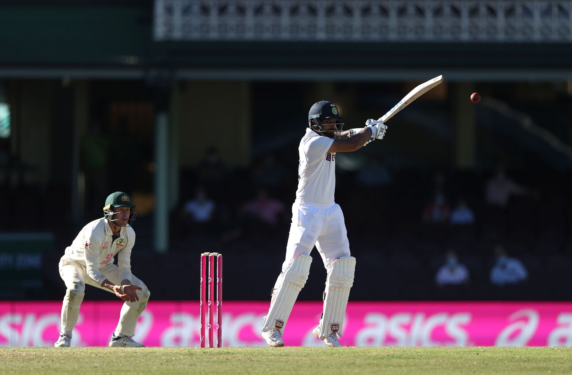 Hanuma Vihari in action during the Sydney Test. Pic: Getty Images