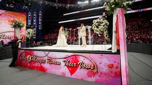 The Miz and Maryse renewed their wedding vows on Monday!