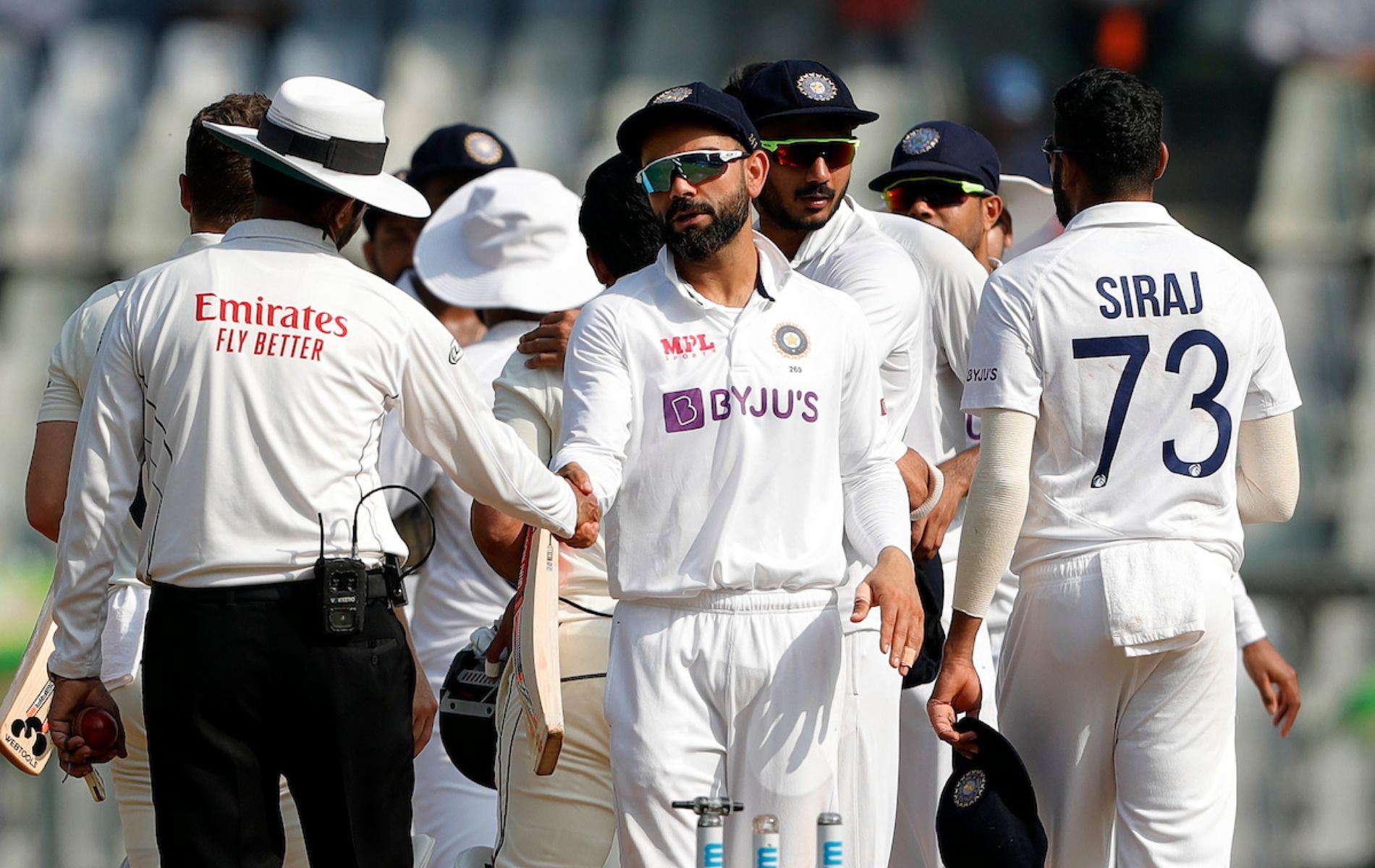 Virat Kohli led India to victory in the second Test against New Zealand.