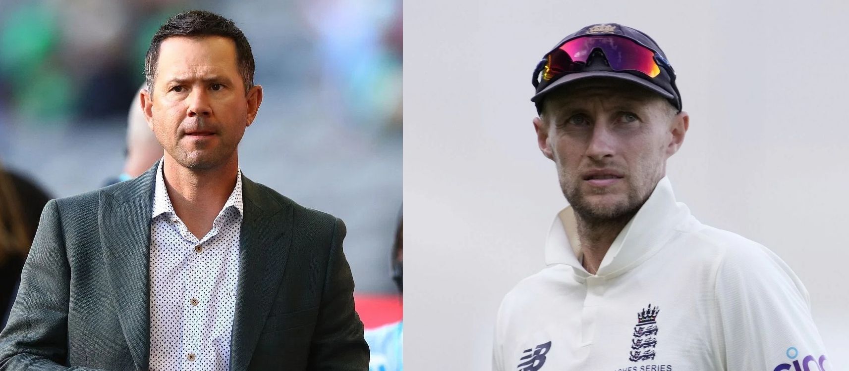 Ricky Ponting (left) and Joe Root. Pics: Getty Images