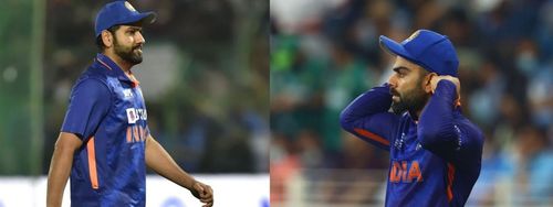 Rohit Sharma (left) and Virat Kohli. Pics: Getty Images