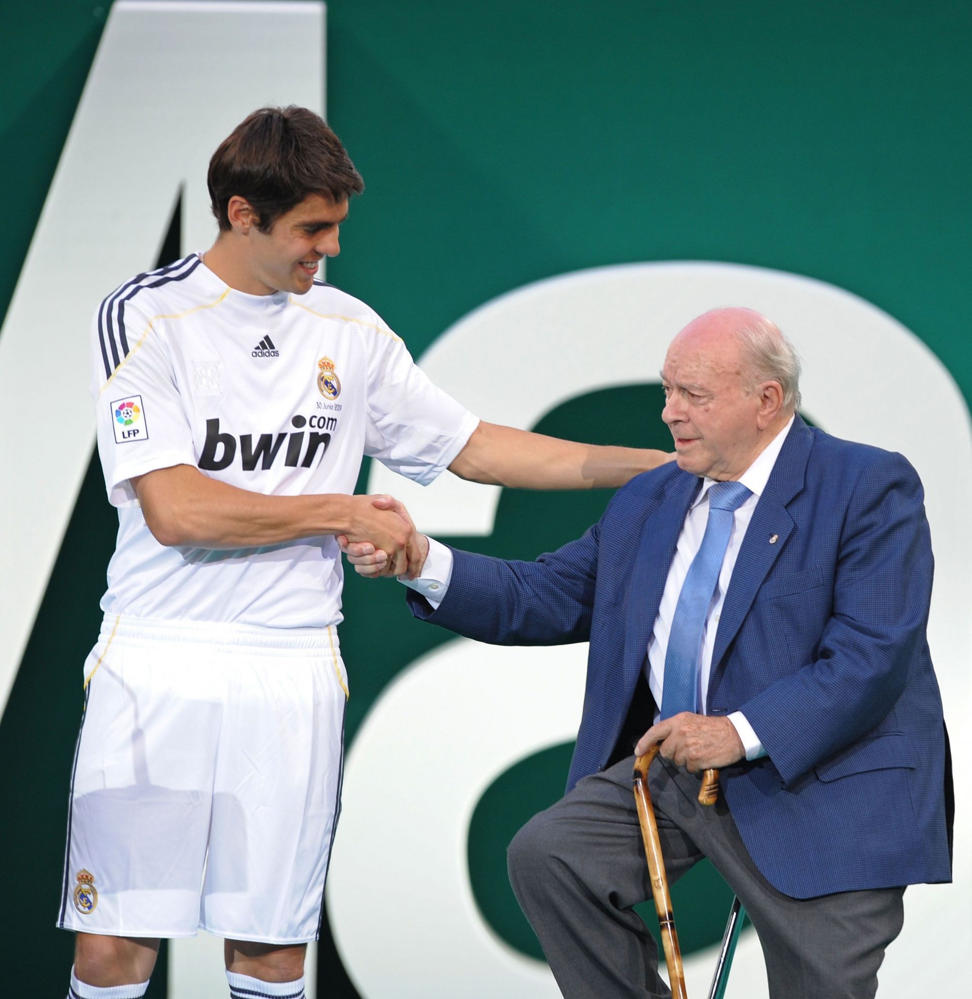 Real Madrid presents Kaka as new player.