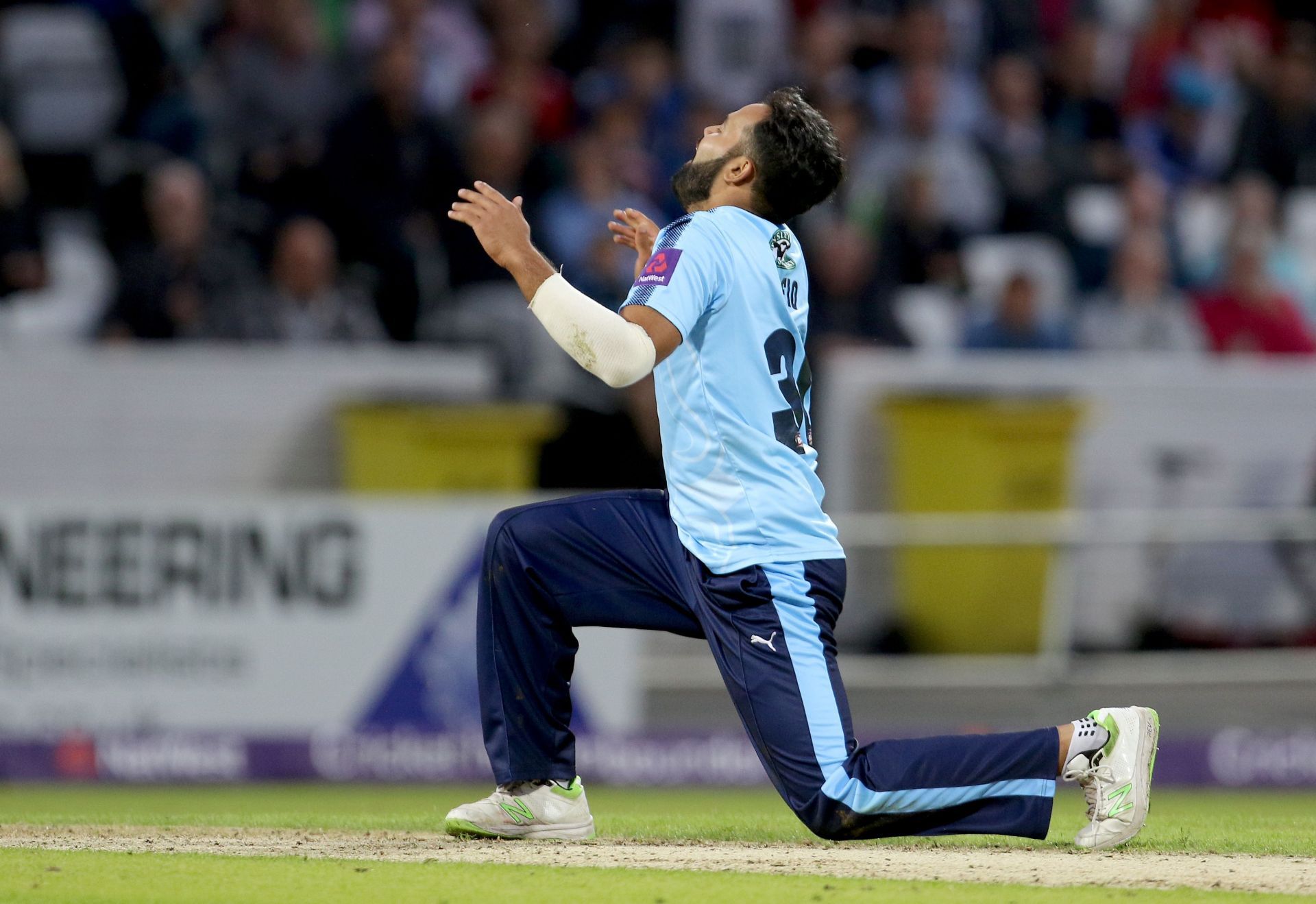 Azeem Rafiq playing for Yorkshire. Pic: Getty Images