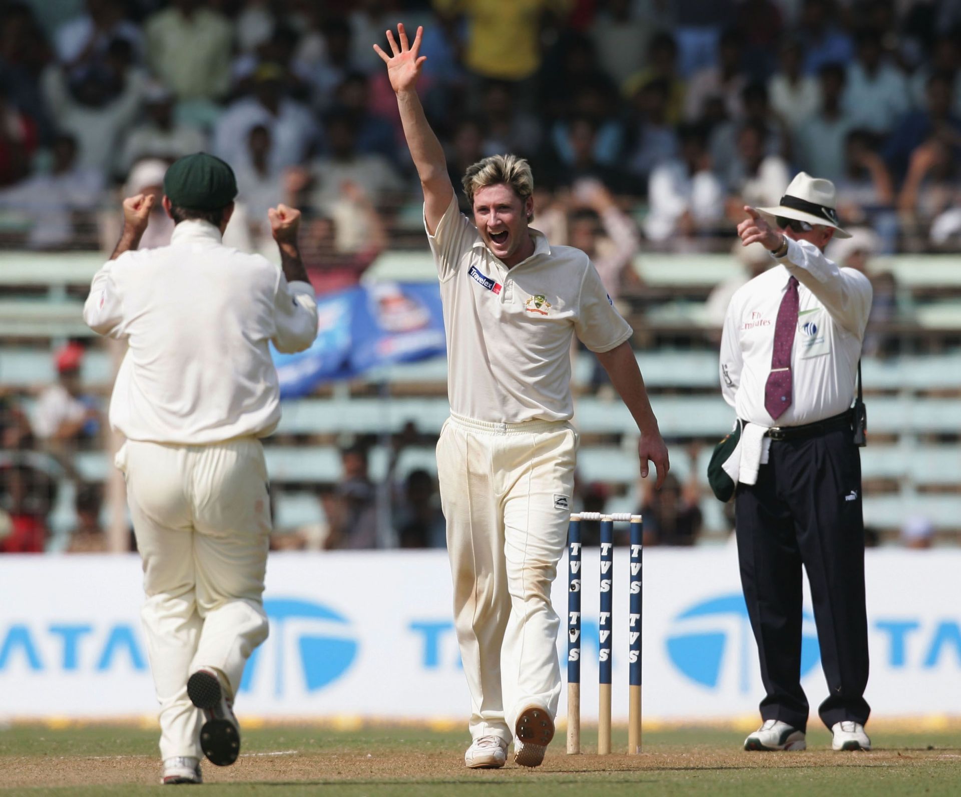 A young Michael Clarke ran through India's batting lineup at the Wankhede.