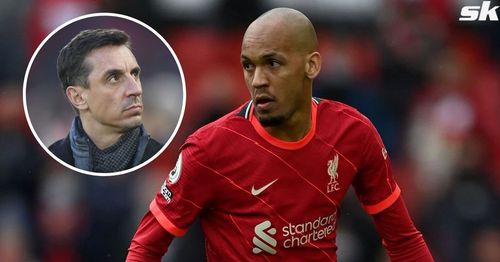 Gary Neville believes Rodri has outperformed Fabinho this season (Image via Sportskeeda)