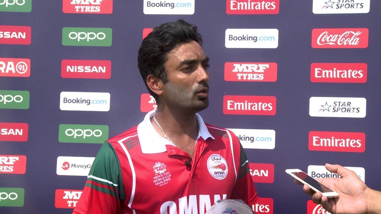 Aamir Kaleem during a post-match PC