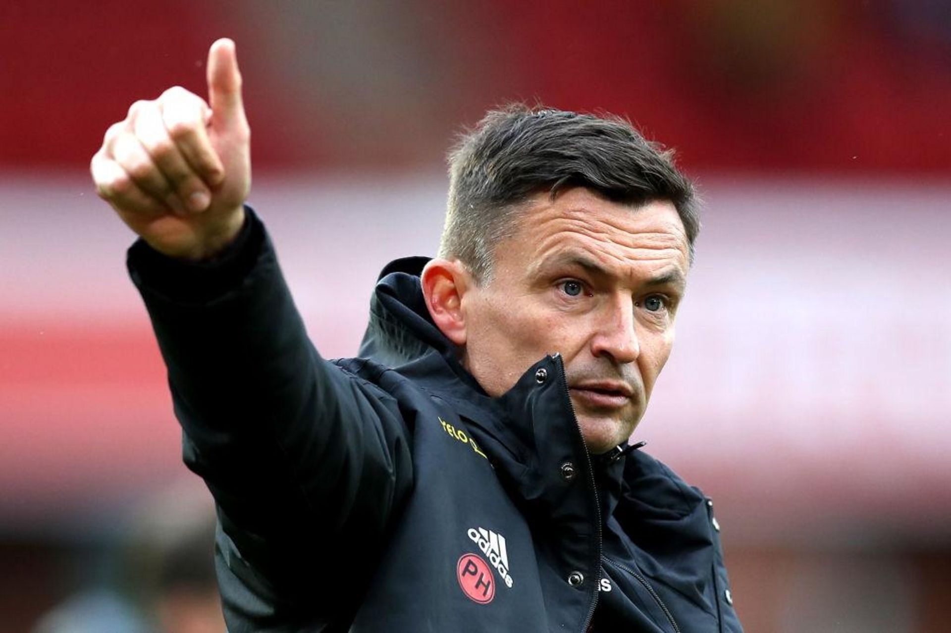 A thumbs up for Sheffield United: Paul Heckingbottom.