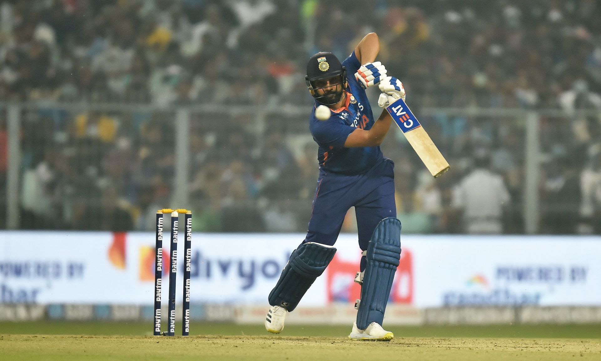 Rohit Sharma in action during the T20I series against New Zealand. Pic: Getty Images
