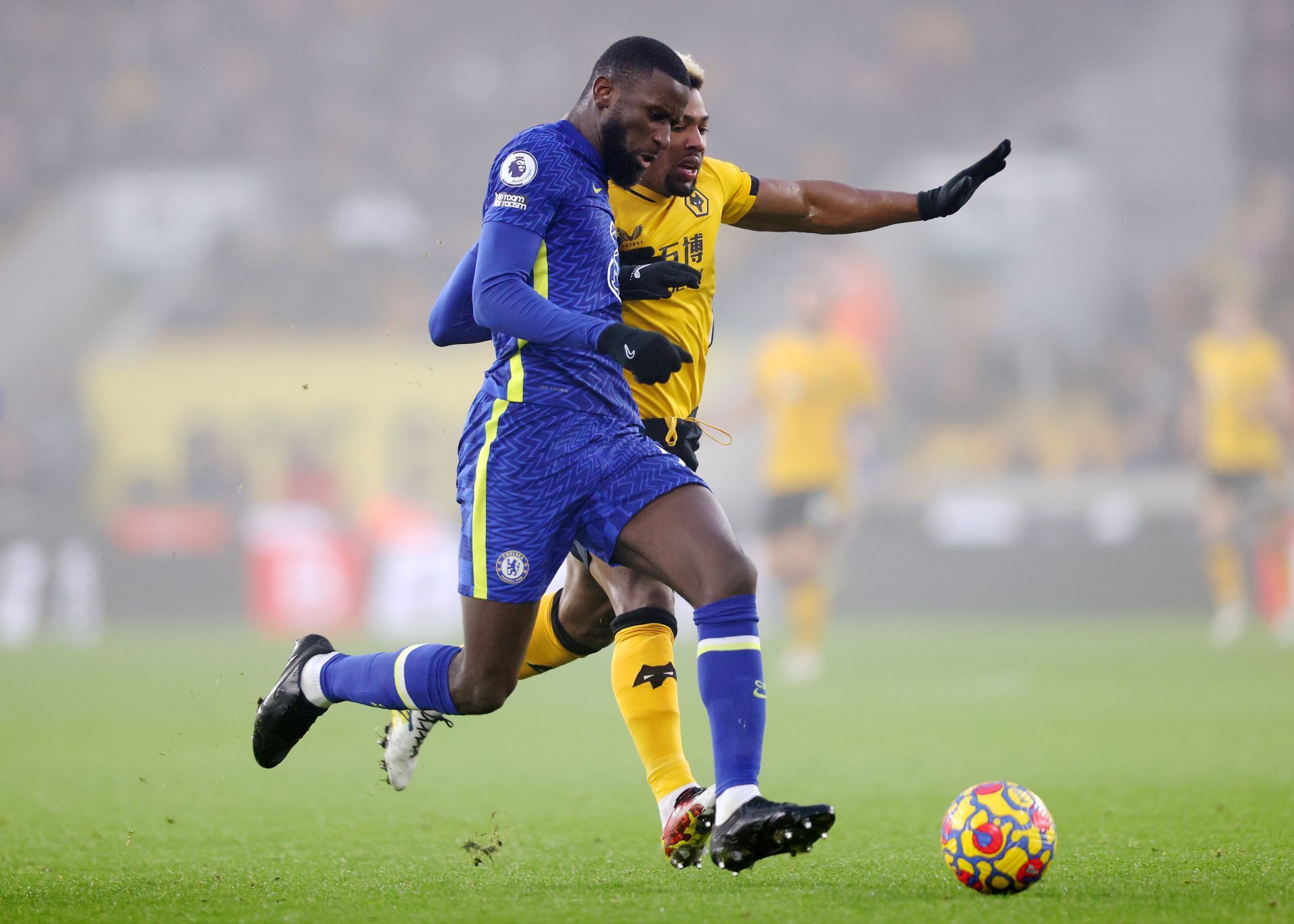 Wolverhampton Wanderers vs Chelsea - Antonio Rudiger in action