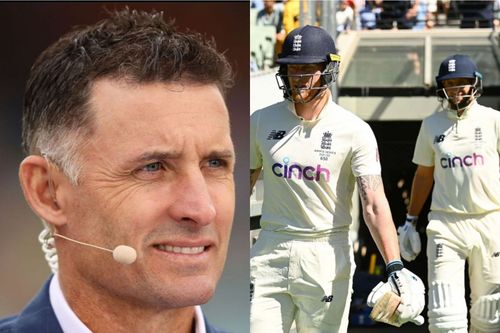 Michael Hussey (left) says England will be "utterly disappointed"