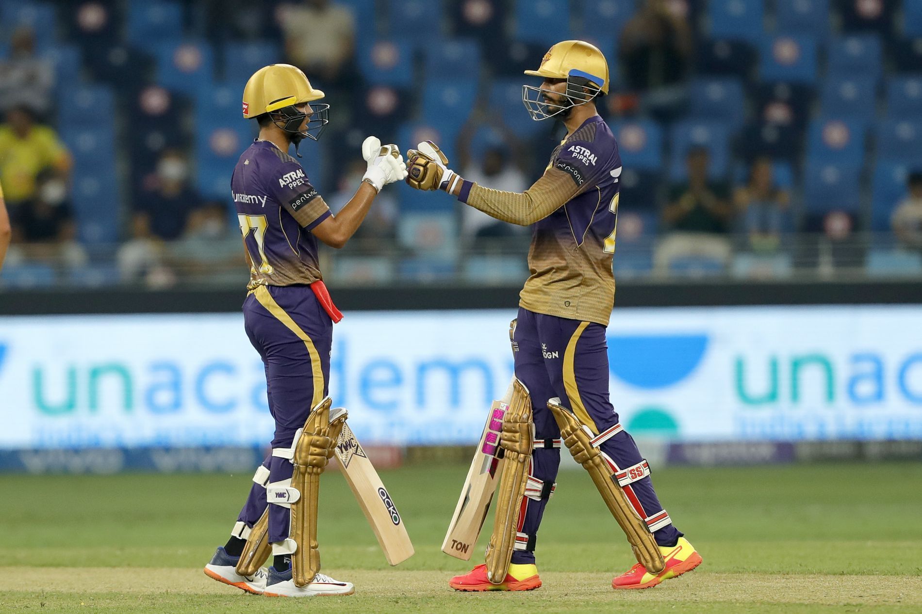 Shubman Gill and Venkatesh Iyer. Pic: IPLT20.COM