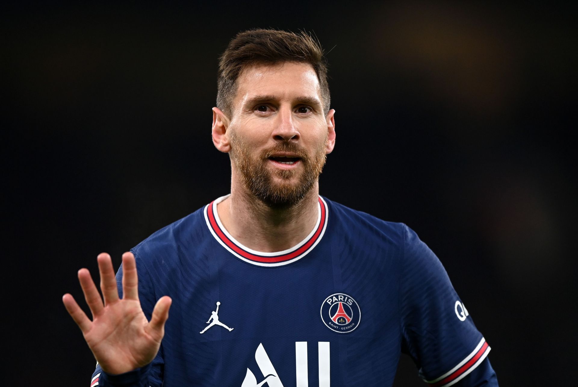 Lionel Messi in Manchester City v Paris Saint-Germain: Group A - UEFA Champions League