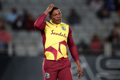 West Indies left-arm pacer Sheldon Cottrell. Pic: Getty Images