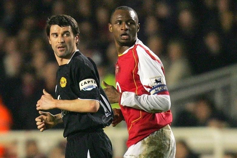 Roy Keane and Patrick Vieira always fought for their teammates and led from the front, even if that meant sacrificing themselves.