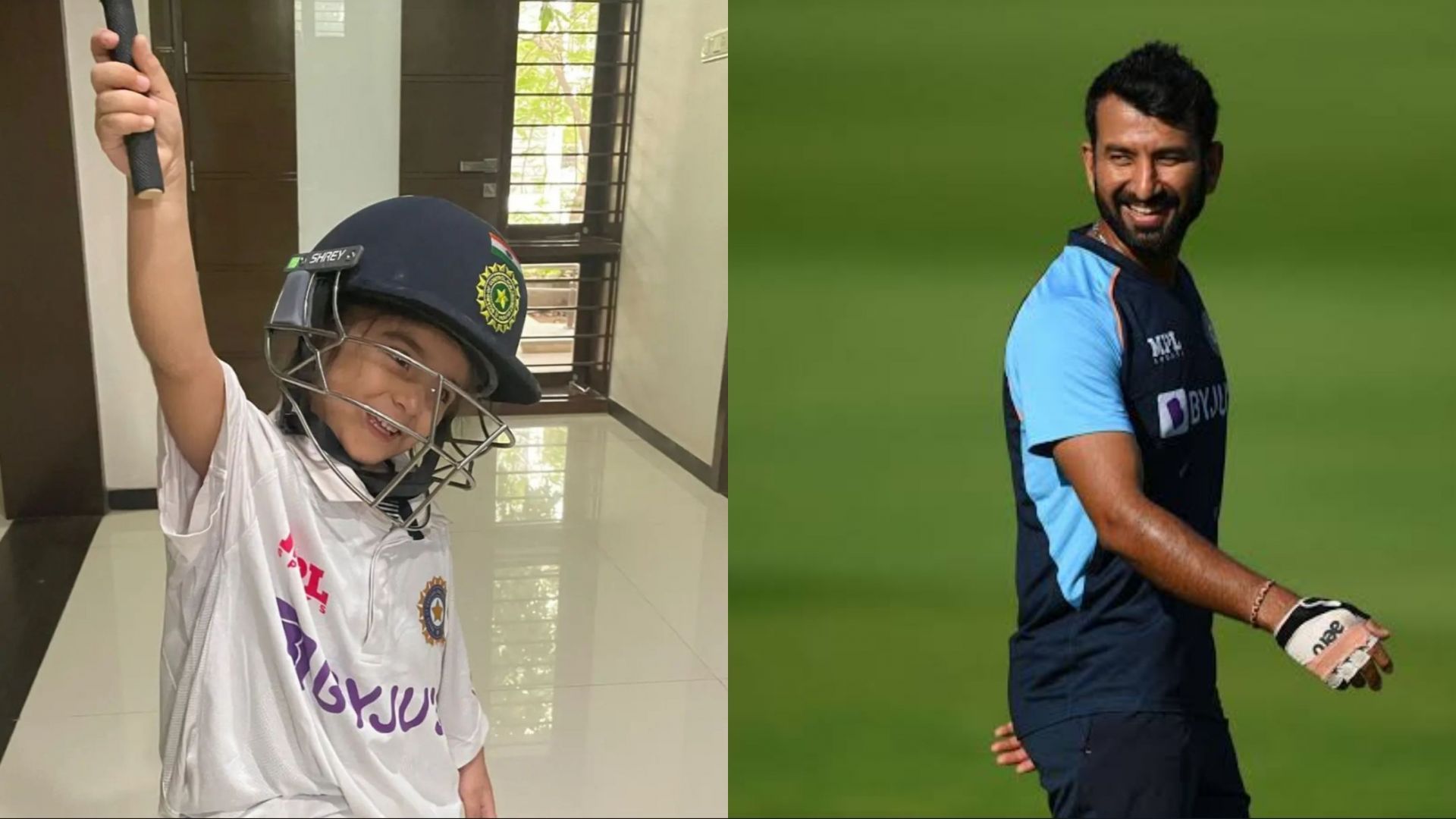 Cheteshwar Pujara posted a picture of his daughter Aditi on Instagram earlier today