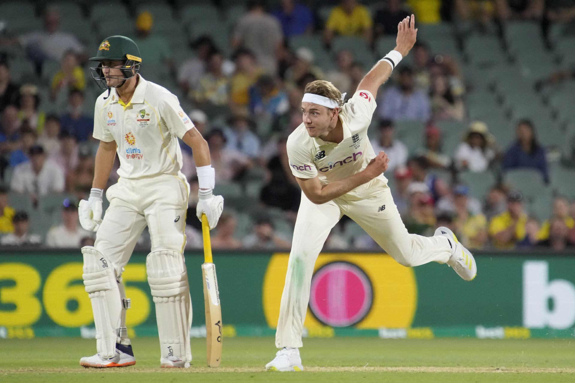 Stuart Broad of England bowls during the 2nd Test. Pic: Getty Images