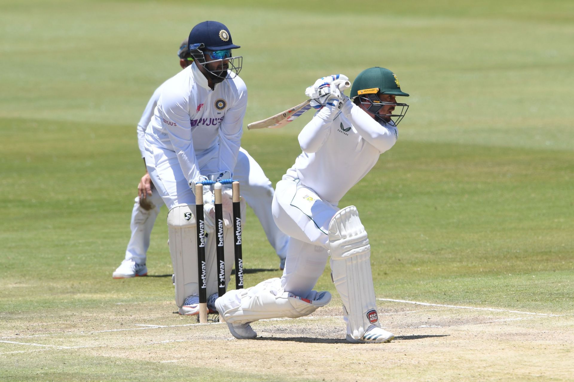 Quinton de Kock batting during the Centurion Test. Pic: Getty Images