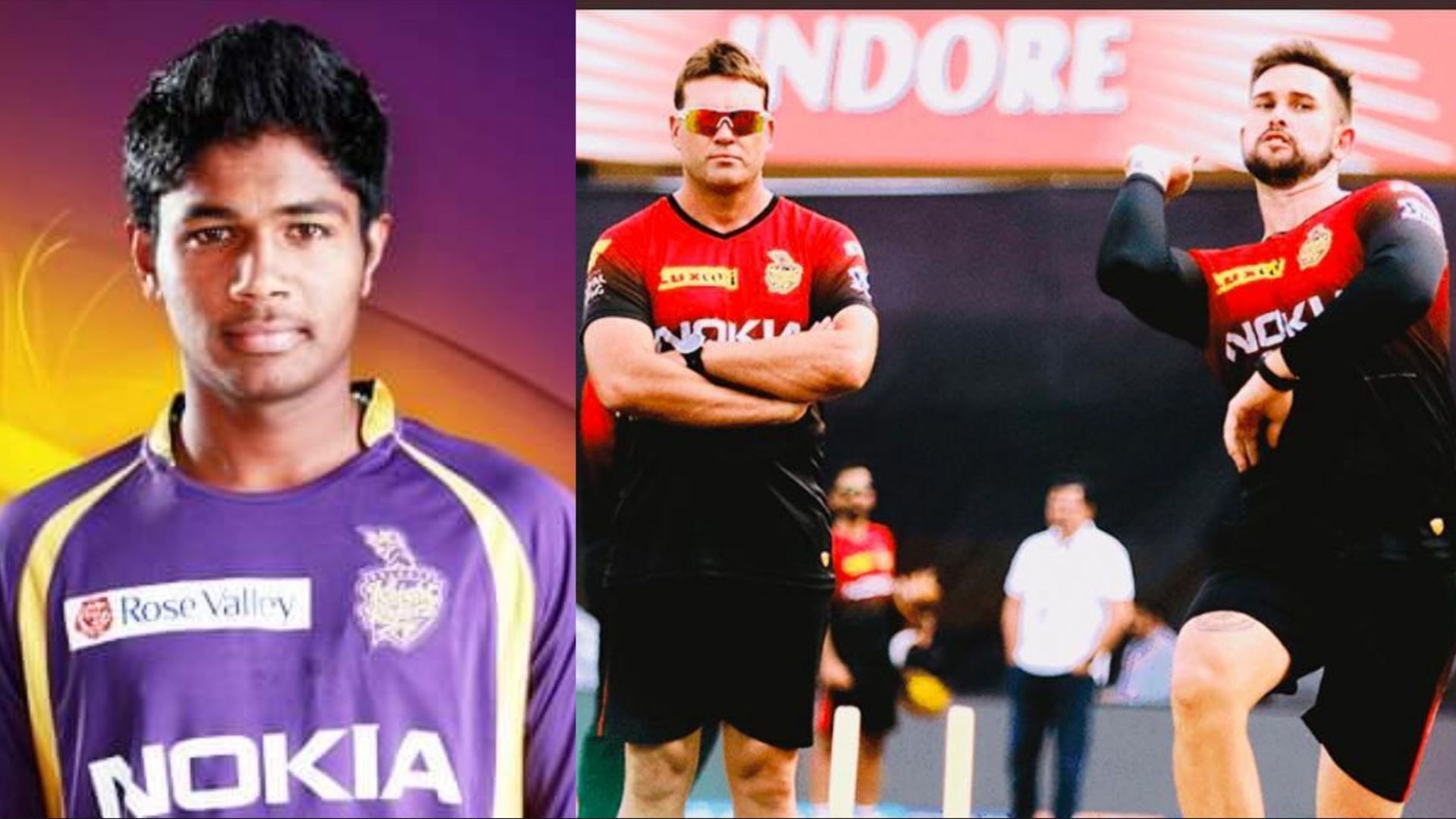 Sanju Samson and Cameron Delport received contracts from Kolkata Knight Riders but they only warmed the benches (Image: Kolkata Knight Riders/Instagram)