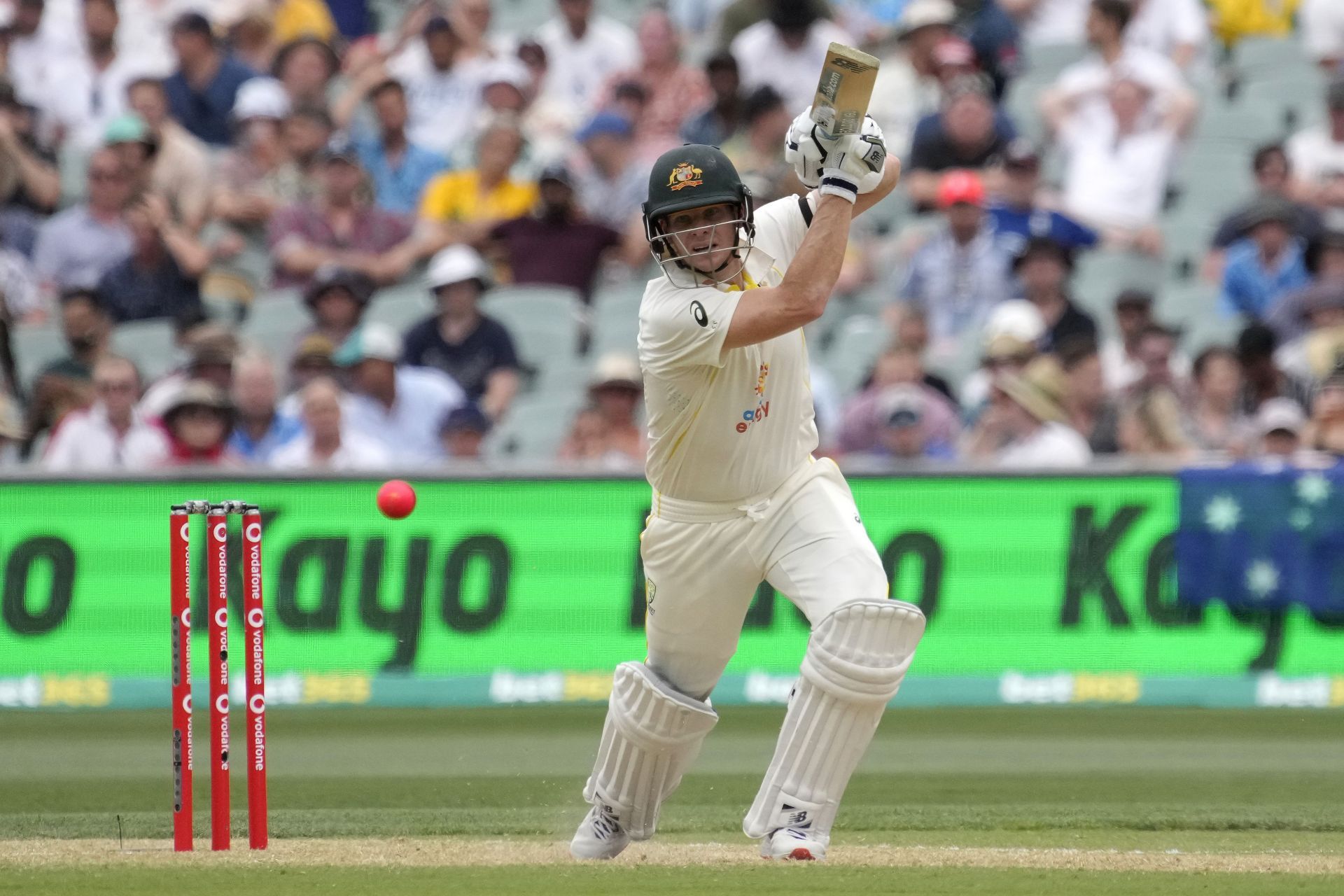 Australia's Steve Smith bats during day two of the second Test. Pic: Getty Images