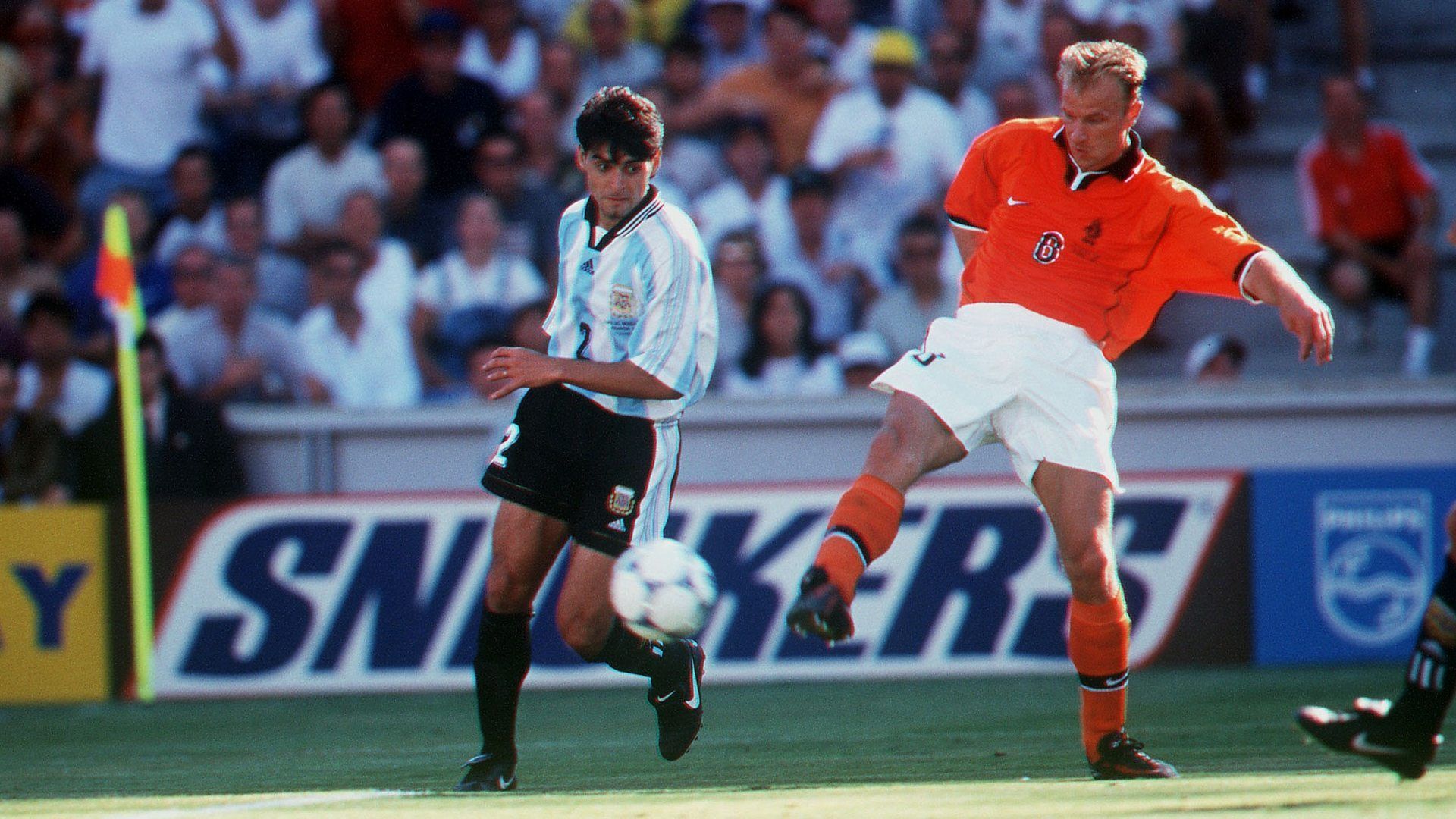 Dennis Bergkamp before scoring THAT goal against Argentina