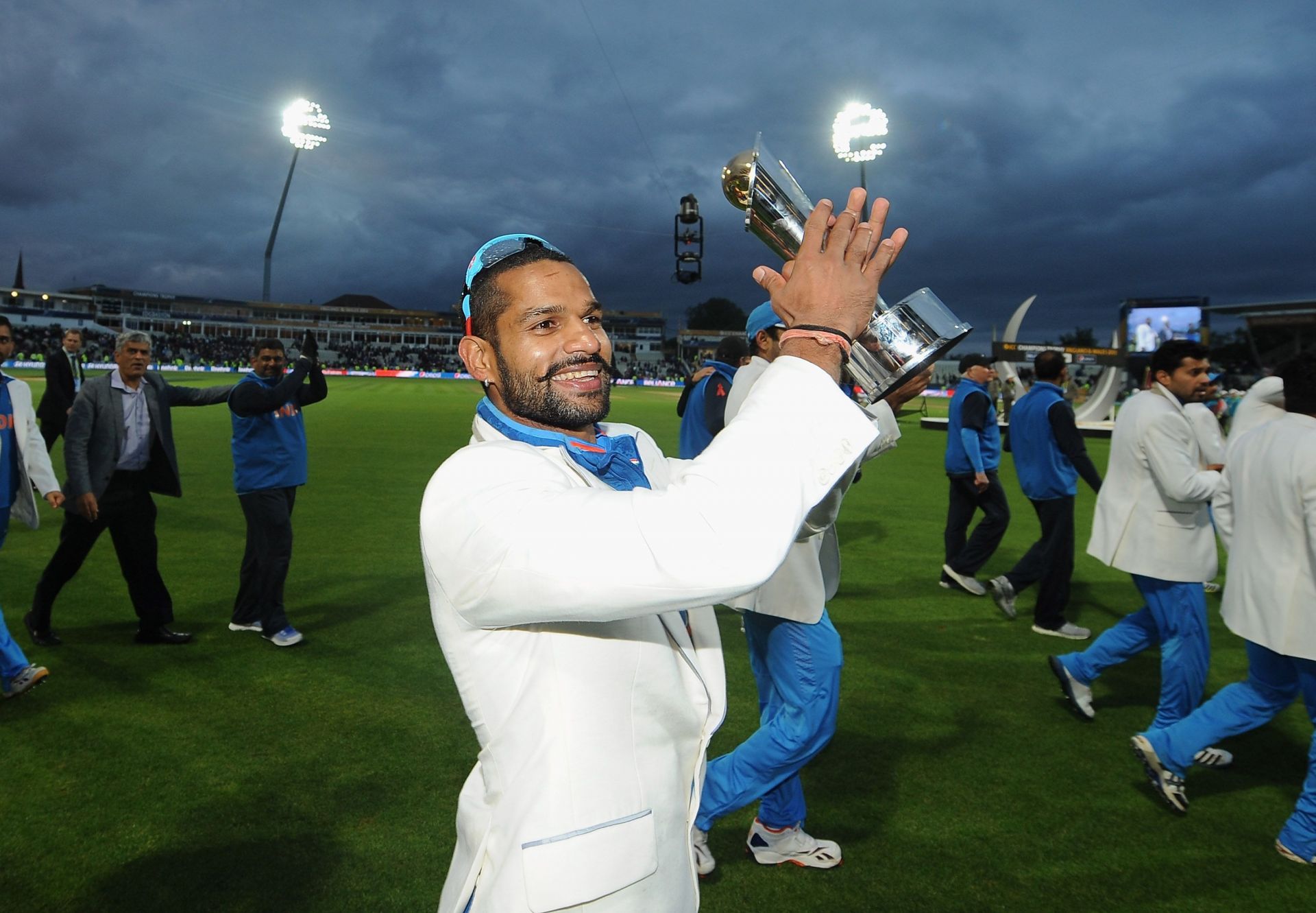 Shikhar Dhawan after winning the 2013 Champions Trophy. (Credits: ICC)