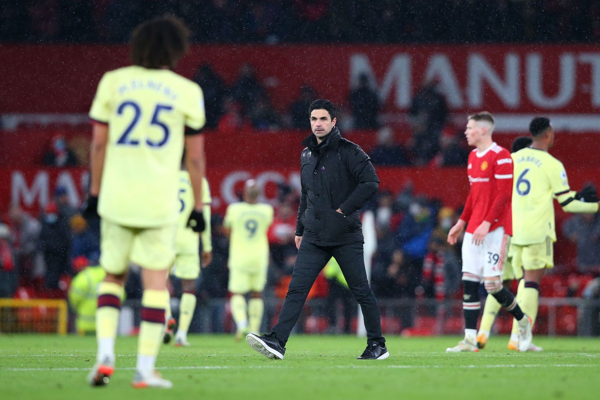 Mikel Arteta after the final whistle.