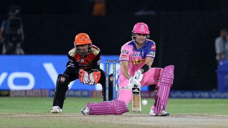 Liam Livingstone attempts a fancy stroke. Pic: IPLT20.COM