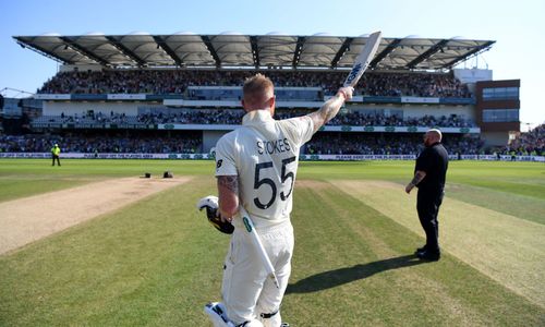 Ben Stokes celebrates after England’s famous win in Headingley during Ashes 2019. Pic: Getty Images