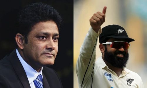 Anil Kumble congratulated Ajaz Patel on his special feat