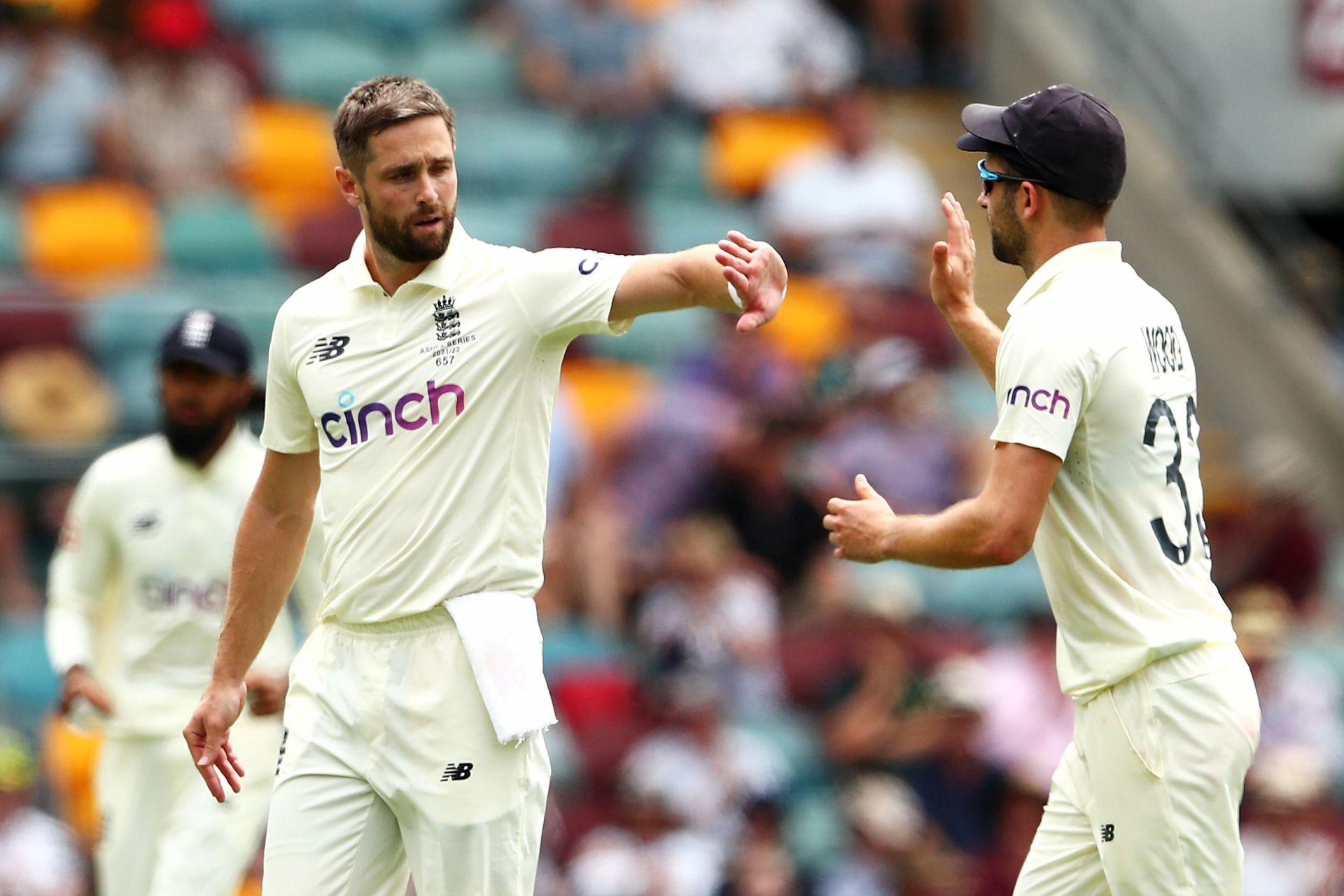 Chris Woakes and Mark Wood. (Credits: Twitter)