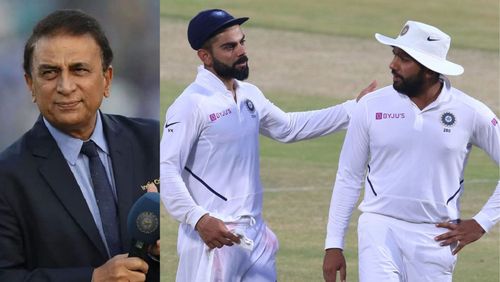 Sunil Gavaskar (L) hails Virat Kohli.