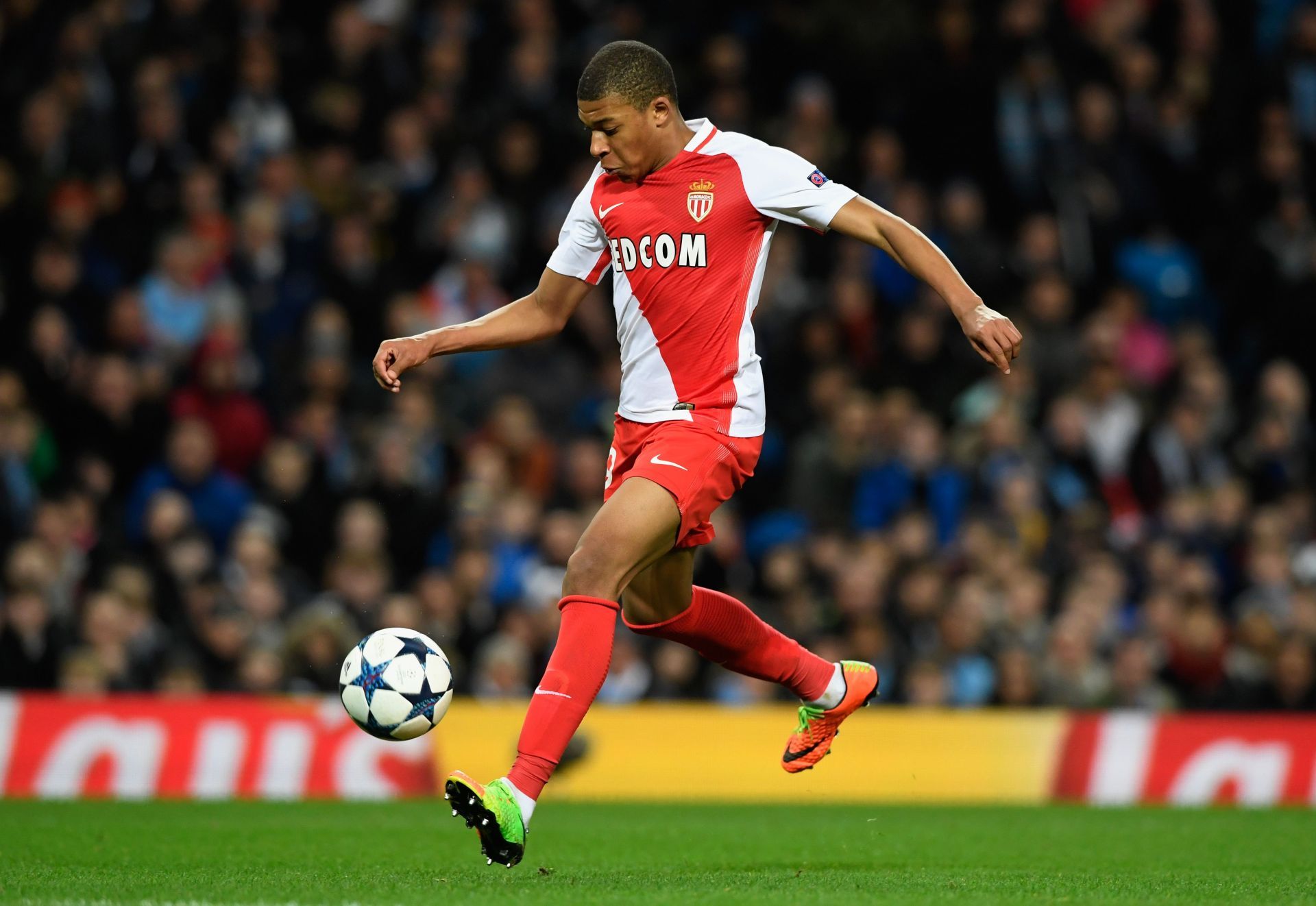 Kylian Mbappe in his breakout season as an AS Monaco player