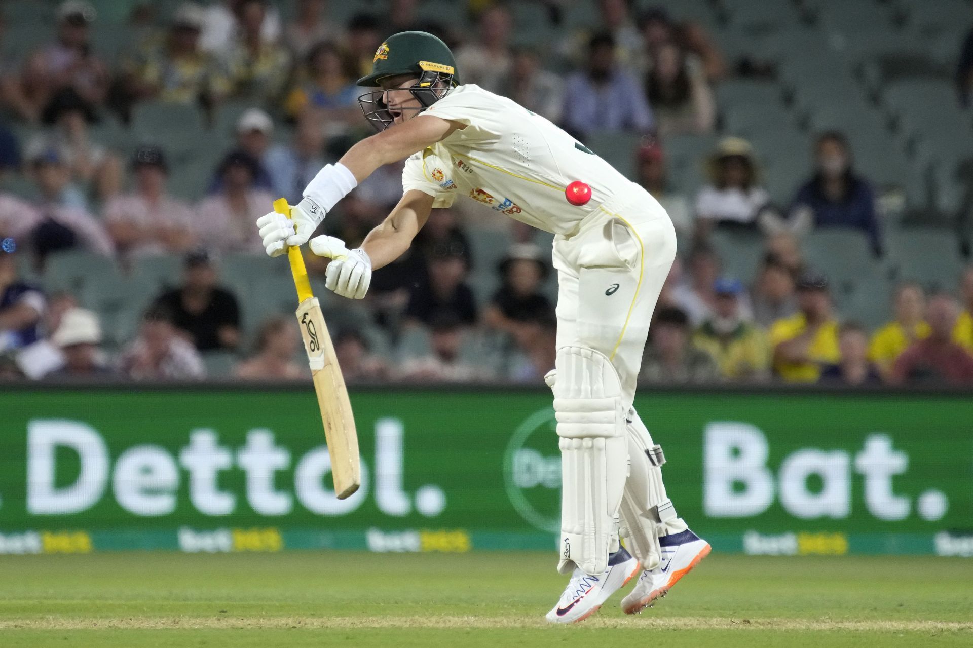 Labuschagne had to work hard for his runs on Day 1 of the second Ashes Test