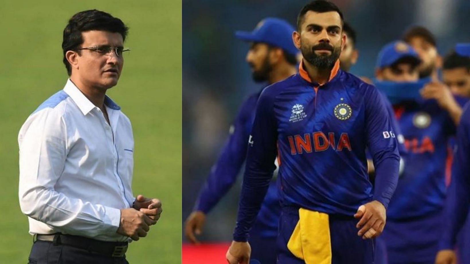 BCCI president Sourav Ganguly (left) and Virat Kohli.