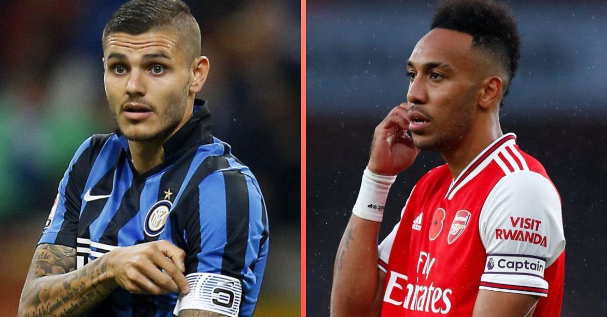 Mauro Icardi and Pierre-Emerick Aubameyang