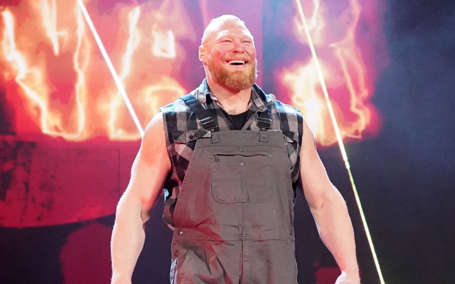 Brock Lesnar was in his overalls on SmackDown this week