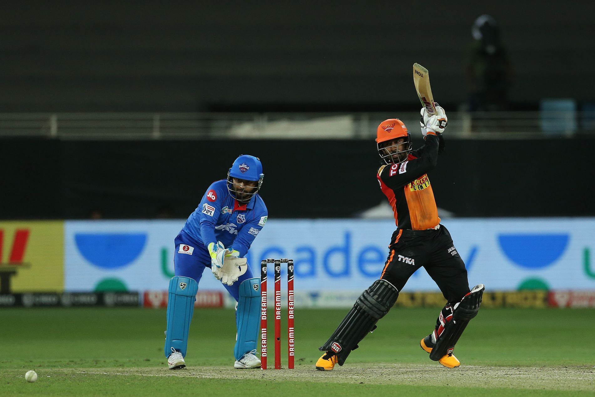 Wriddhiman Saha during his explosive 87 against DC in IPL 2020. Pic: IPLT20.COM