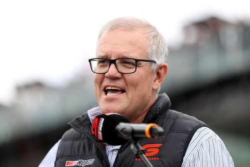 2021 Supercars: Bathurst 1000. Prime Minister Scott Morrison