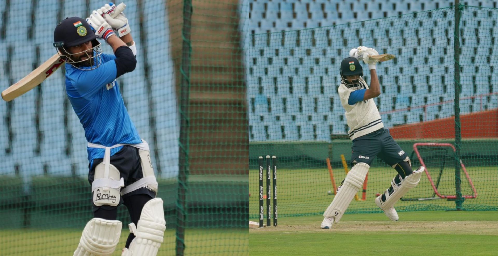 Team India sweat it out in the training session ahead of 1st Test against South Africa (Credit: BCCI)