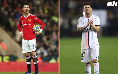 Which footballers have scored more in 2021 than Cristiano Ronaldo and Lionel Messi (Image via Sportskeeda)