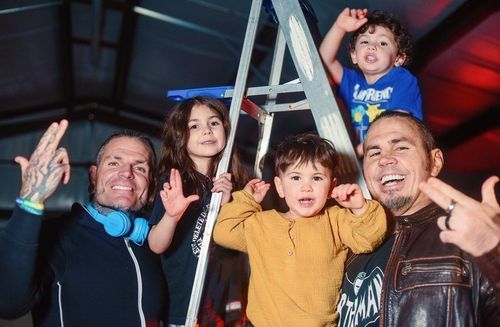 The Hardy family after Jeff Hardy's release