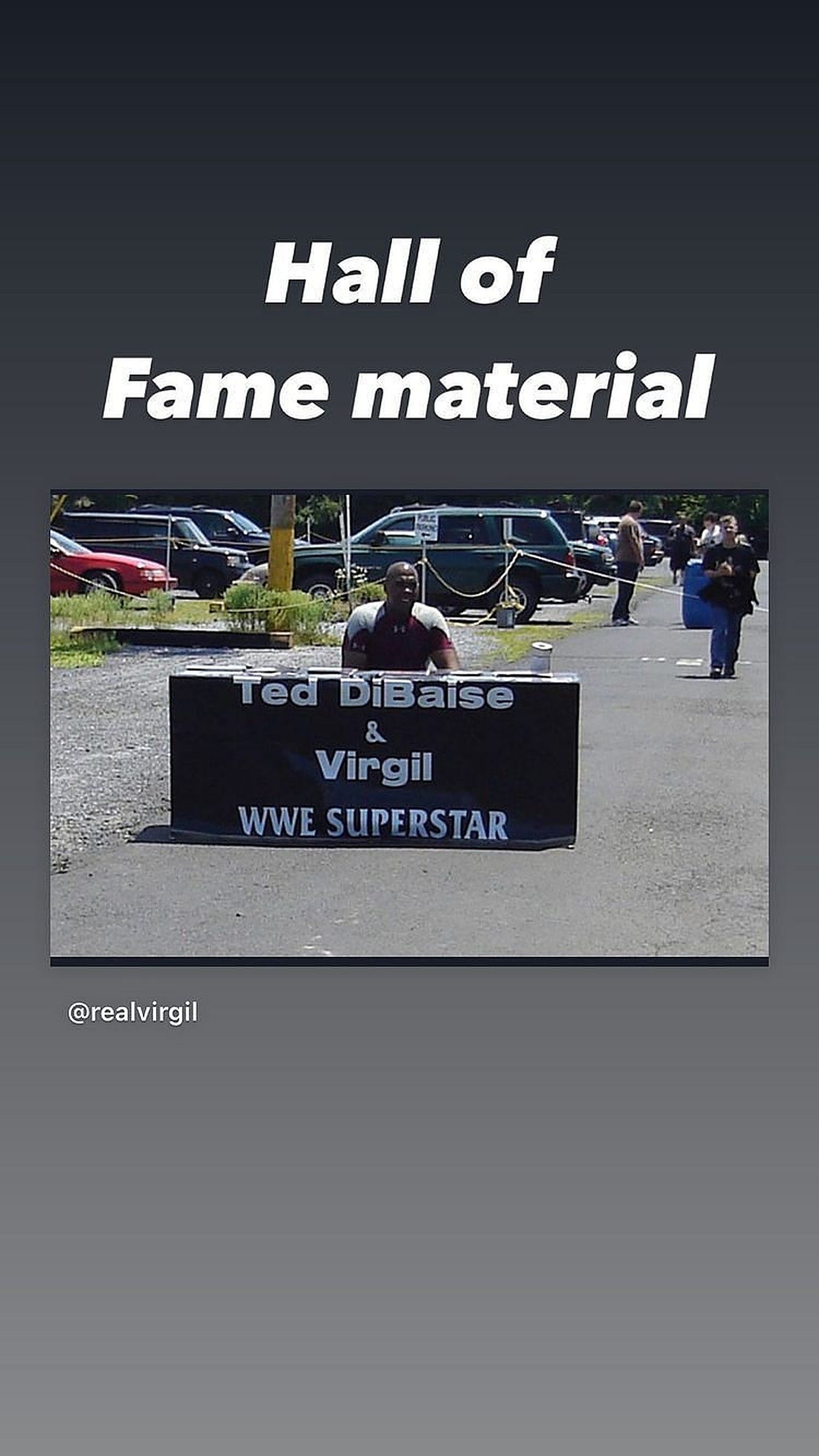 Virgil dubs himself "Hall of Fame material"