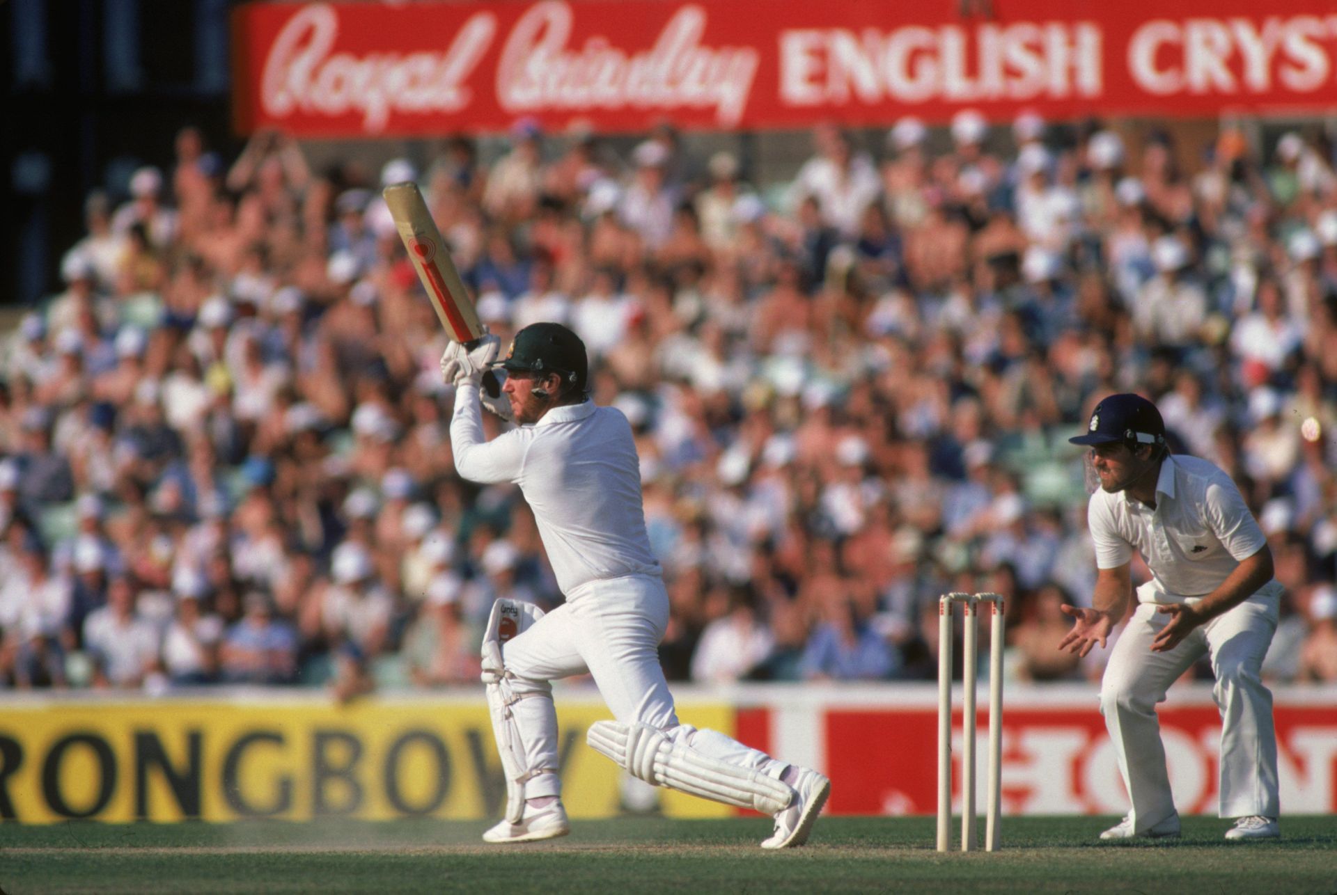 Former Australian skipper Allan Border batting during the 1981 Ashes. Pic: Getty Images