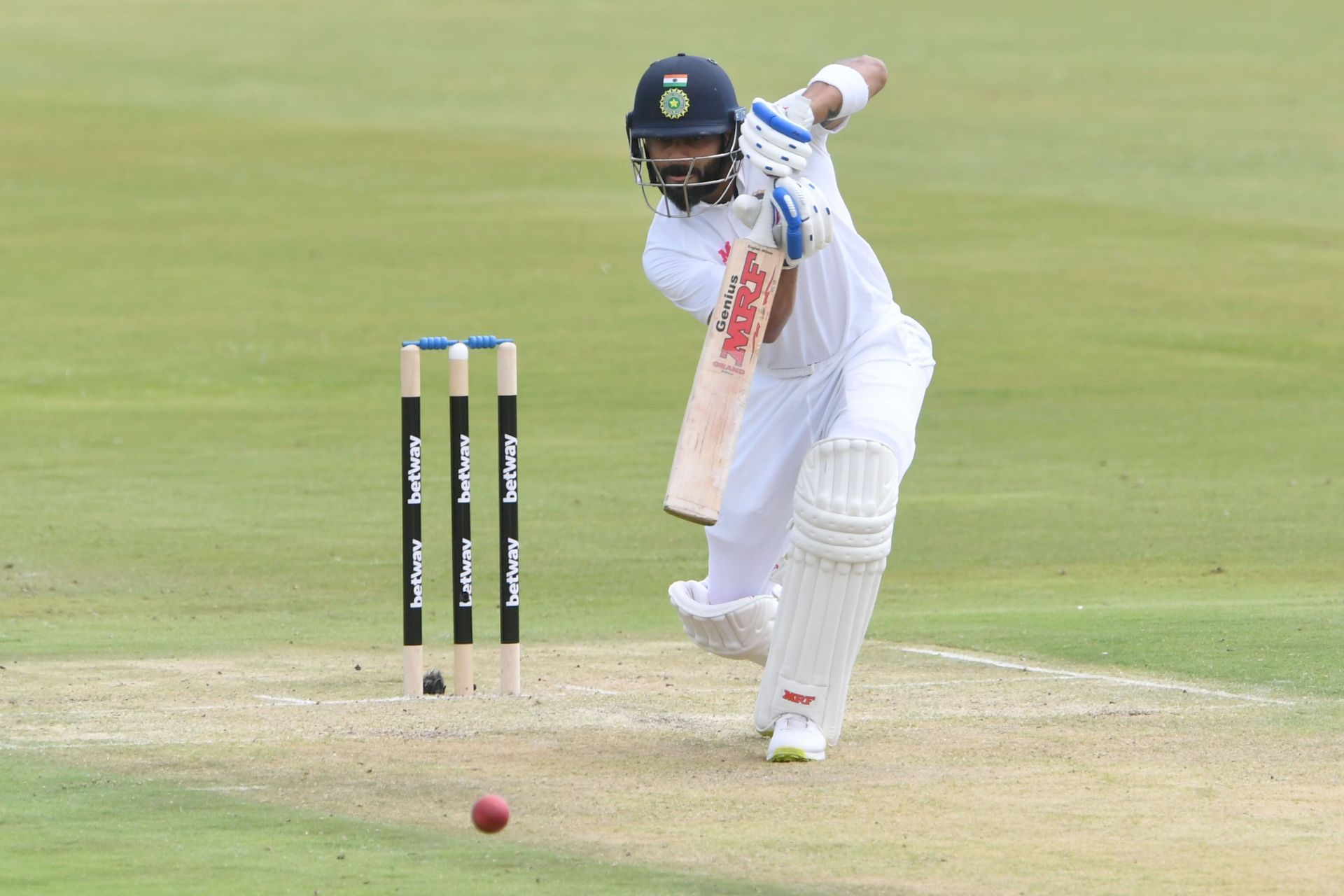 Virat Kohli batting during Day 1 of the Centurion Test. Pic: Getty Images