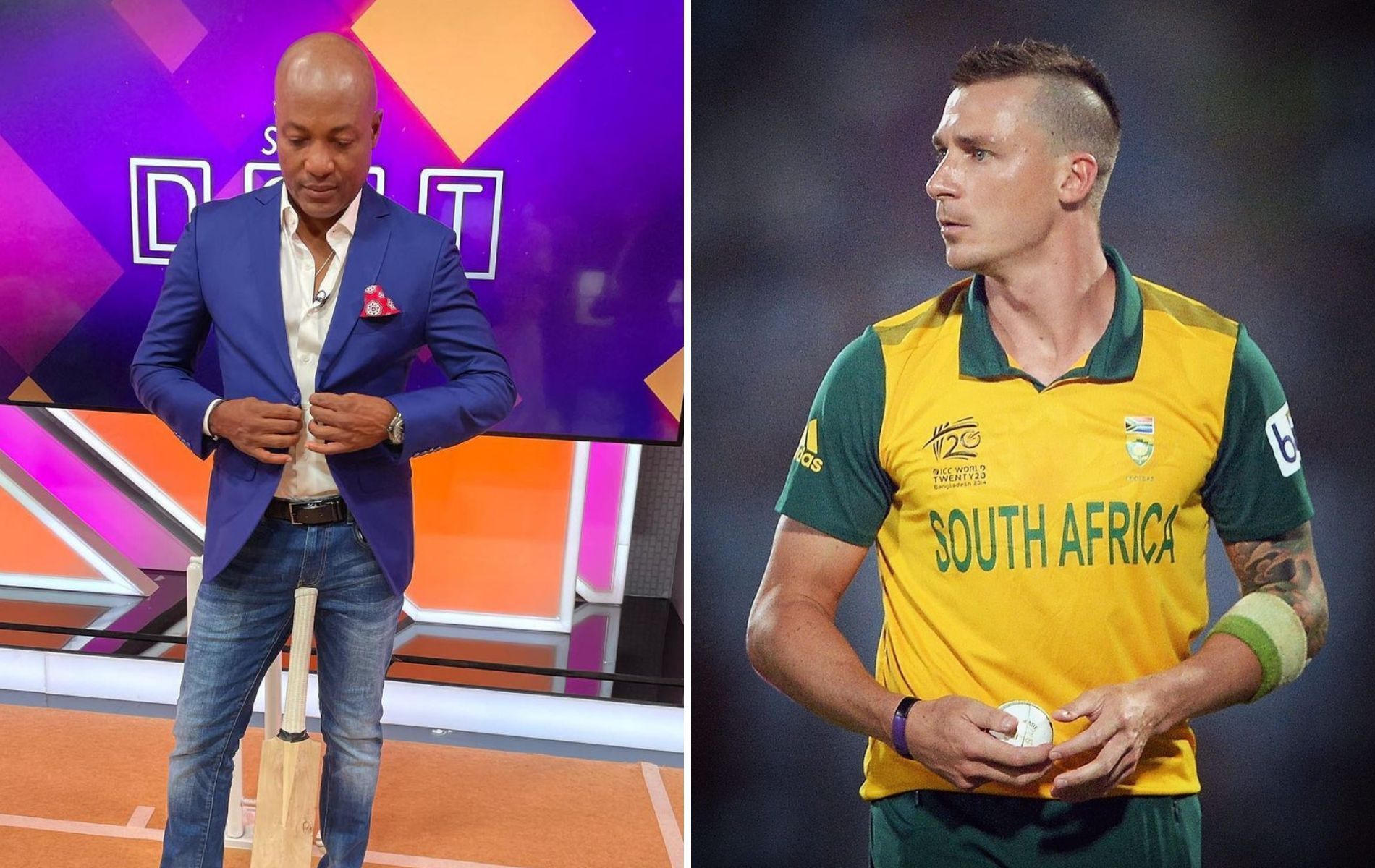 Brian Lara (L) and Dale Steyn will join the SRH staff