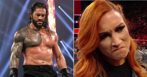 Roman Reigns and Becky Lynch were absent from tonight's live events