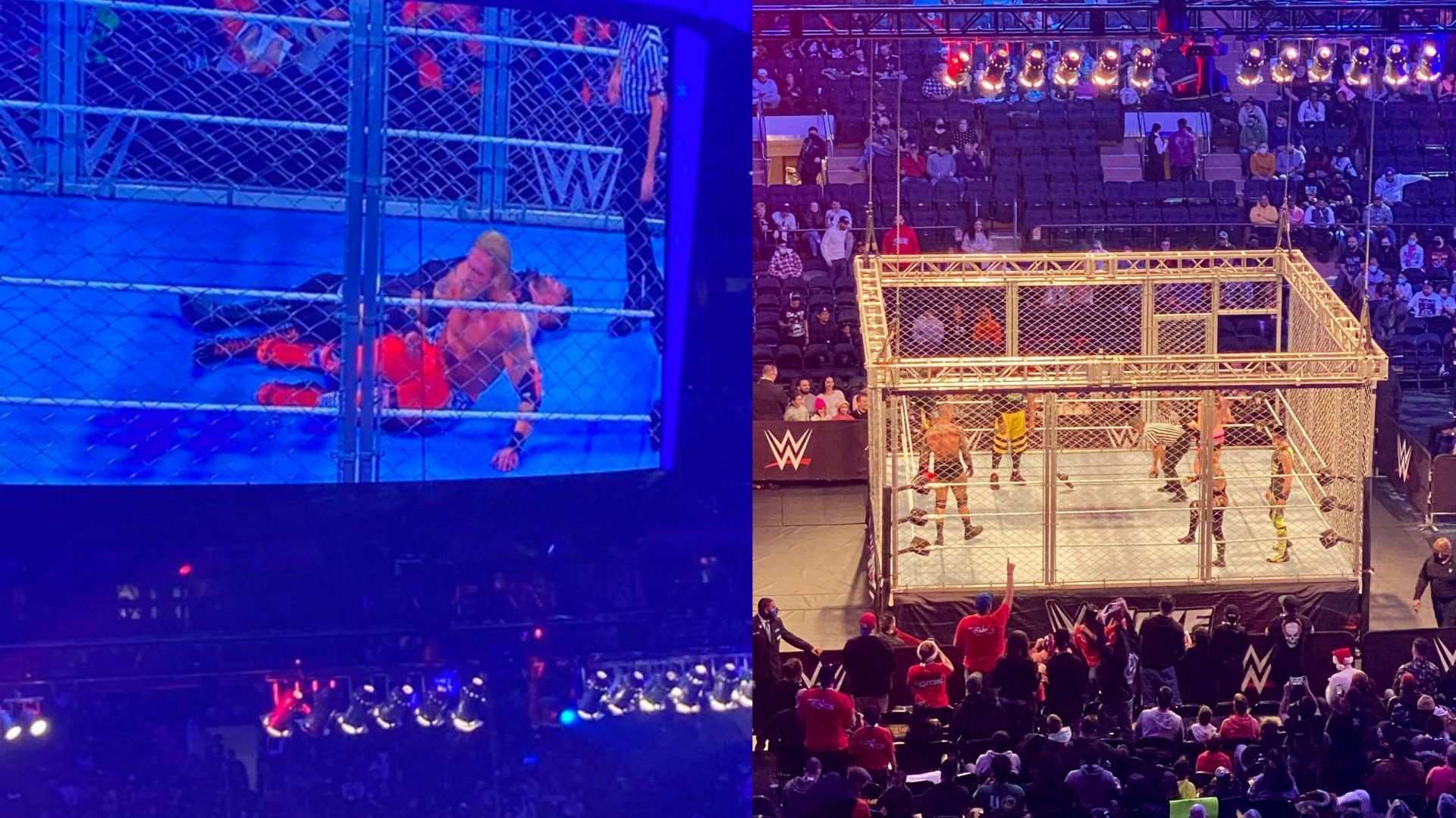 WWE MSG में हुए लाइव इवेंट में देखने को मिले दो स्टील केज मैच 
