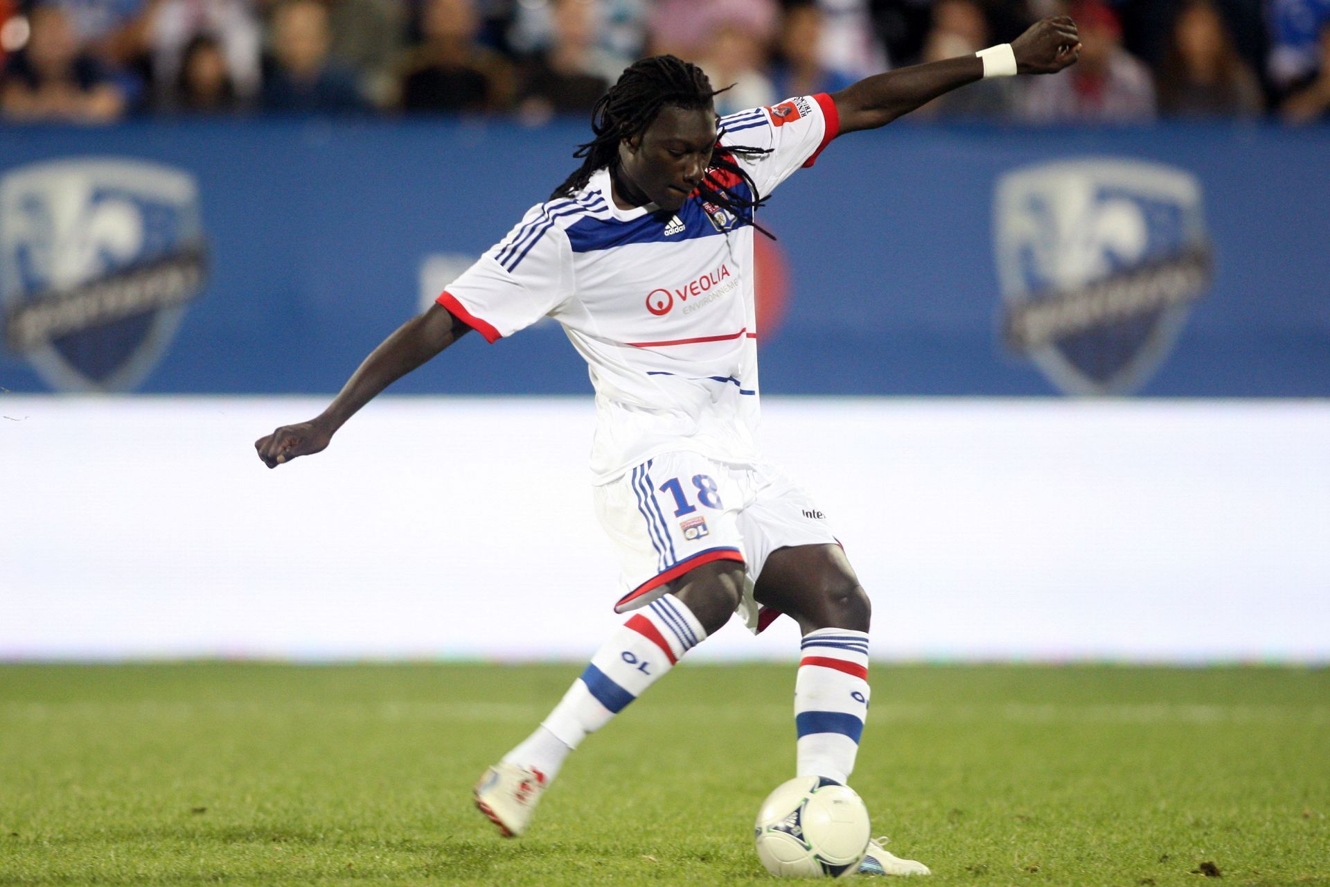 Former Olympique Lyonnais forward Befetimi Gomis.