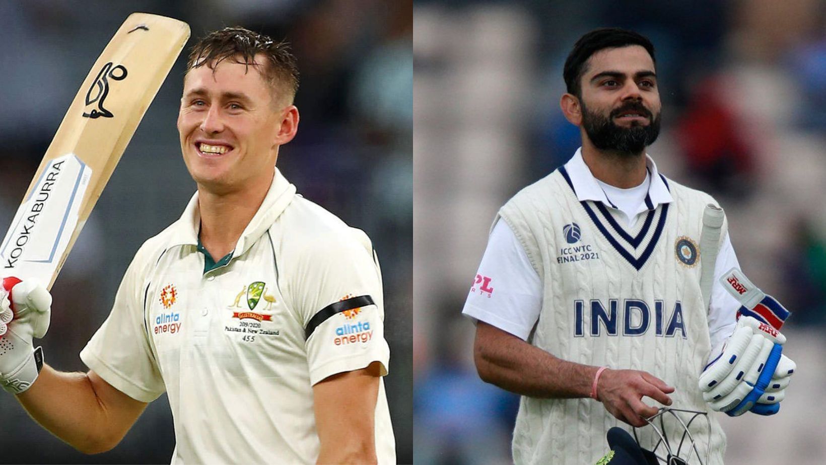 Marnus Labuschagne (L) and Virat Kohli went in opposite directions in the latest ICC men&#039;s Test rankings.