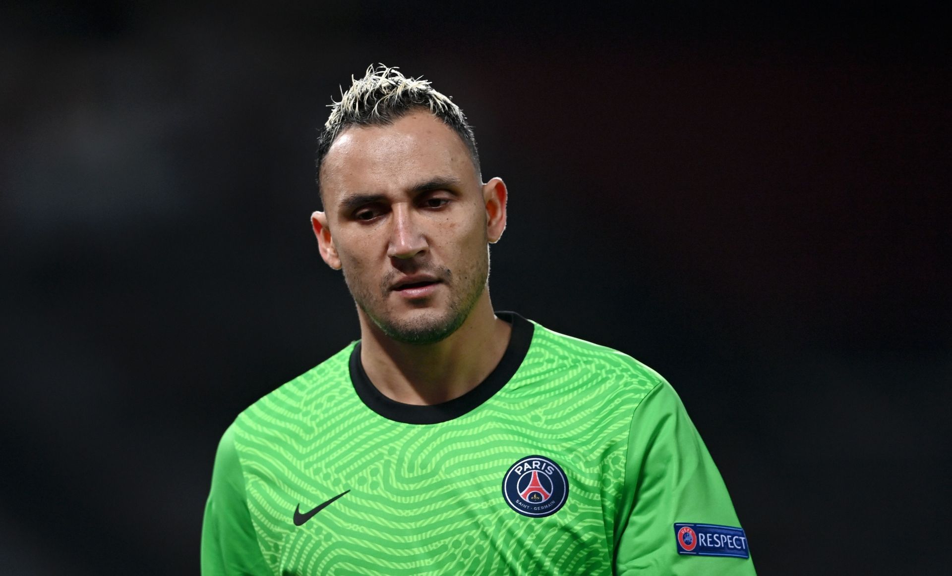 Keylor Navas playnig for Paris Saint-Germain in Ligue 1